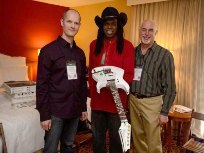 NAMM 01.2014 - Special demo of the new Auto Tune Guitar System at the hotel.