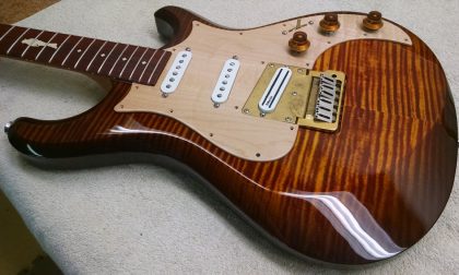 Knaggs Sevren with Custom Larry Mitchell Inlay 08.2014 - Getting there!