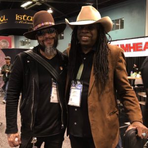 Larry Mitchell NAMM 20 with Frank Ferrer